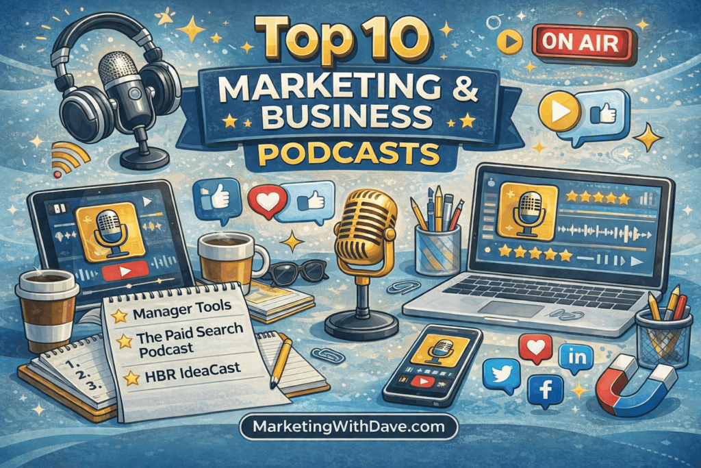 top 10 marketing and business podcasts