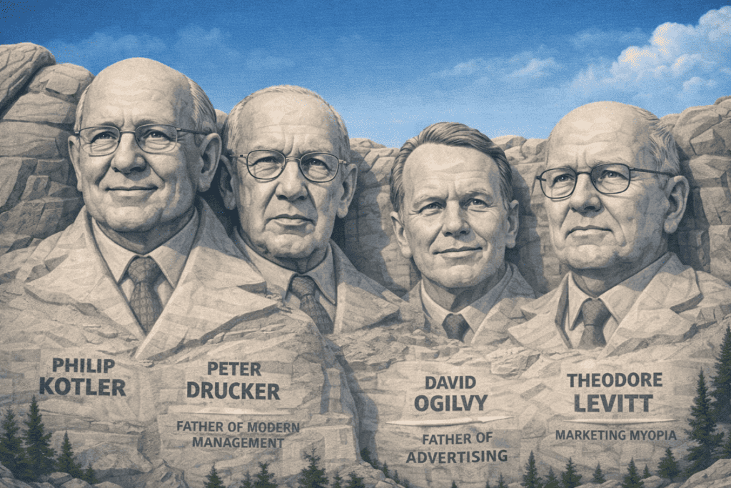 a marketers mount rushmore the greatest minds in marketing history