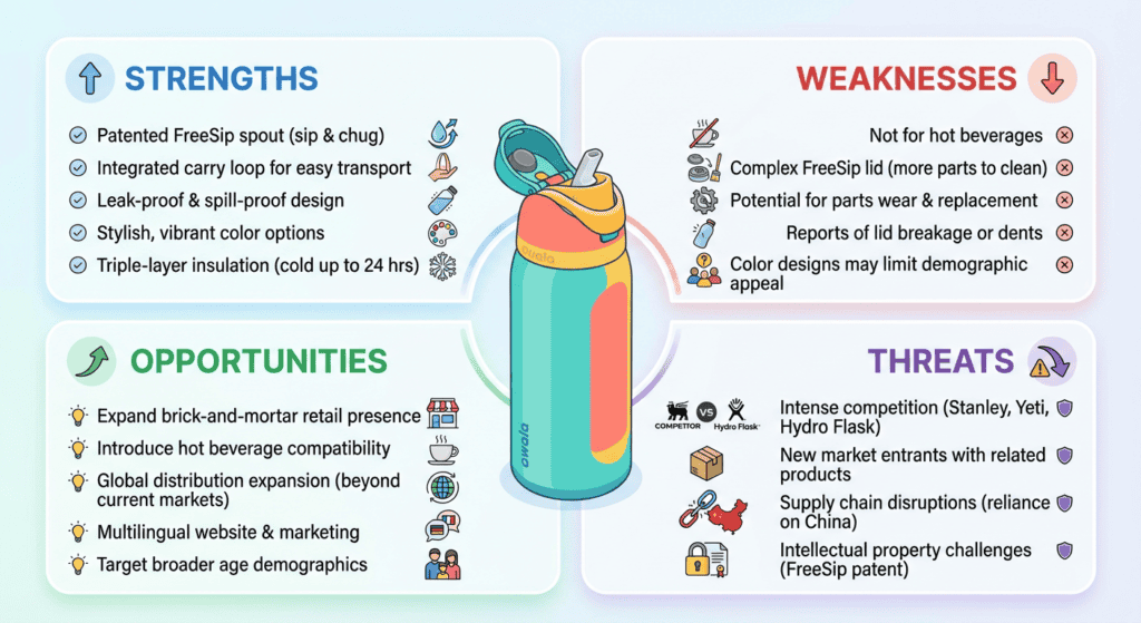 swot analysis for owala water bottles