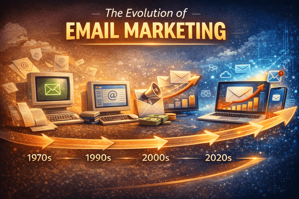 a historical evolution of email marketing