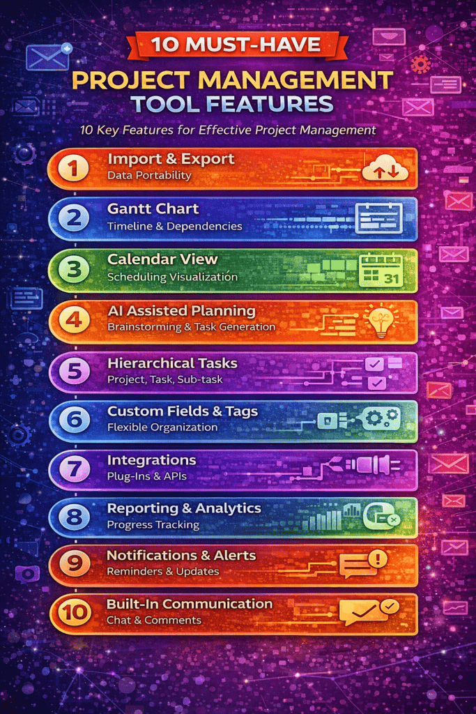 10 must have project management tool features