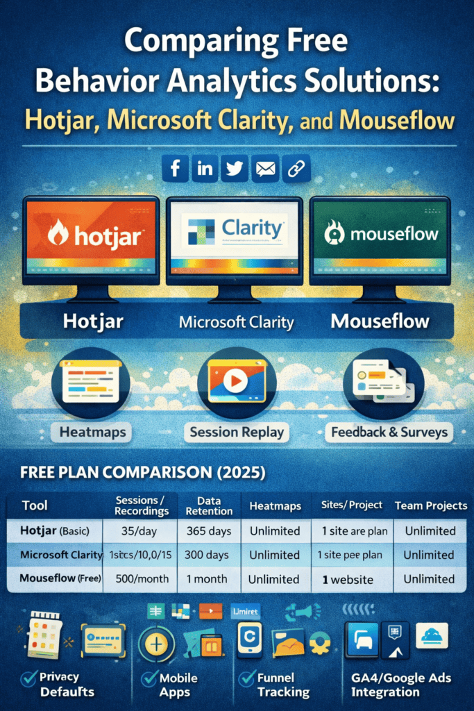 comparing free behavior analytics solutions