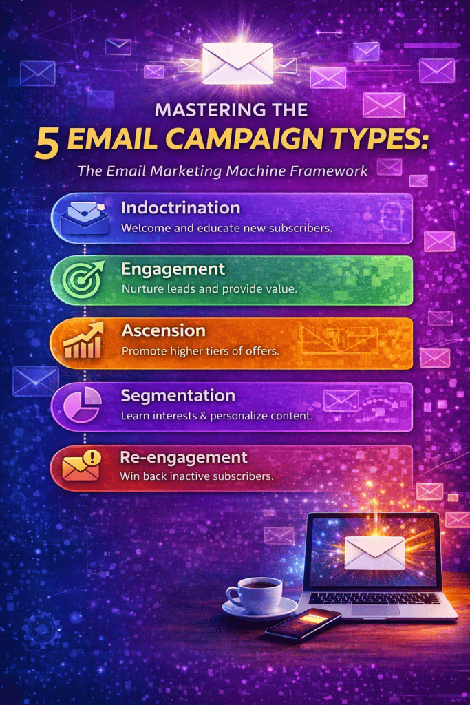 mastering the five email campaign types