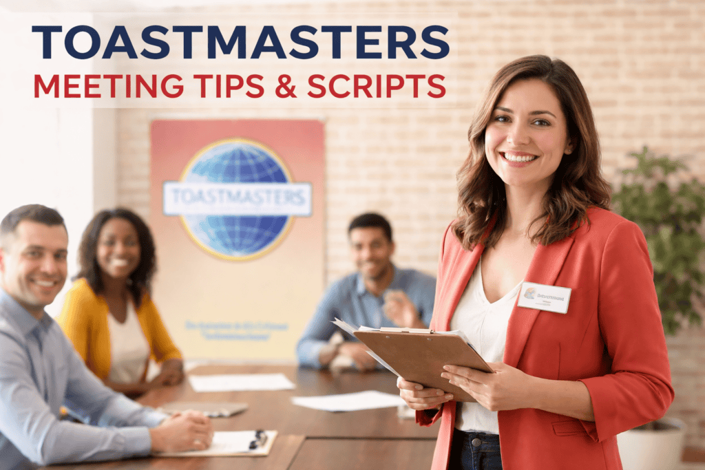 toastmasters meeting scripts and tips