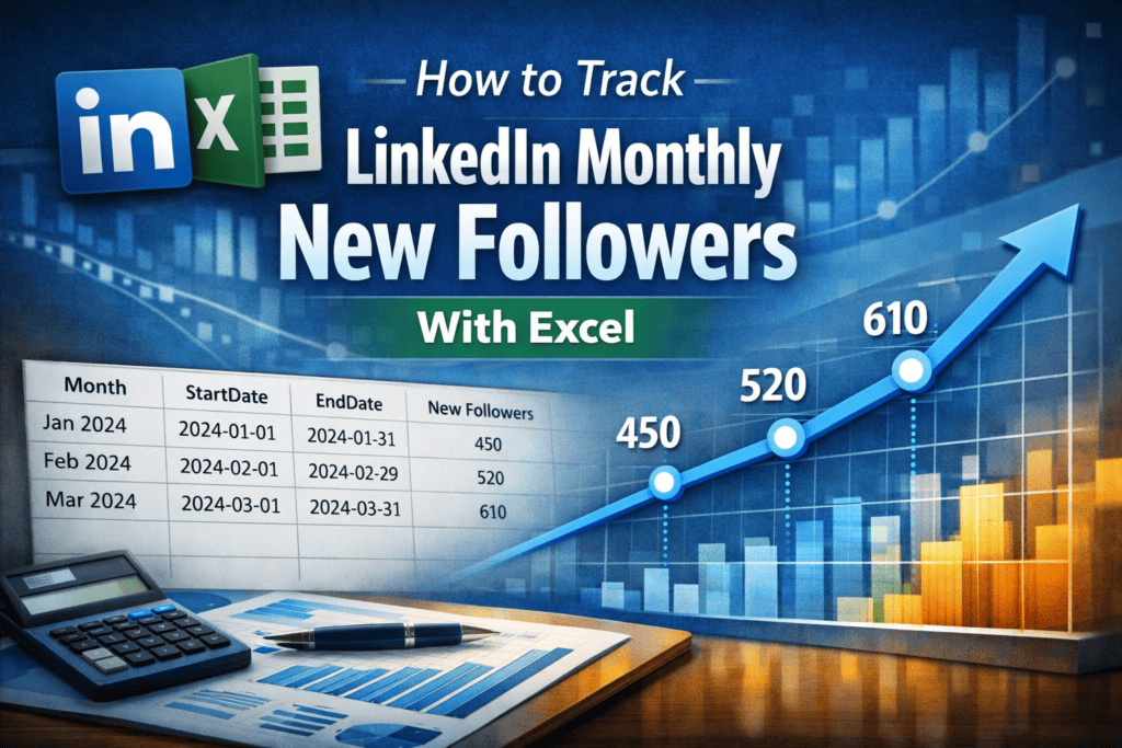 how to track linkedin monthly new followers