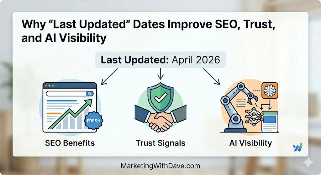 why adding a last updated date to your content improes seo, trust, and ai visibility