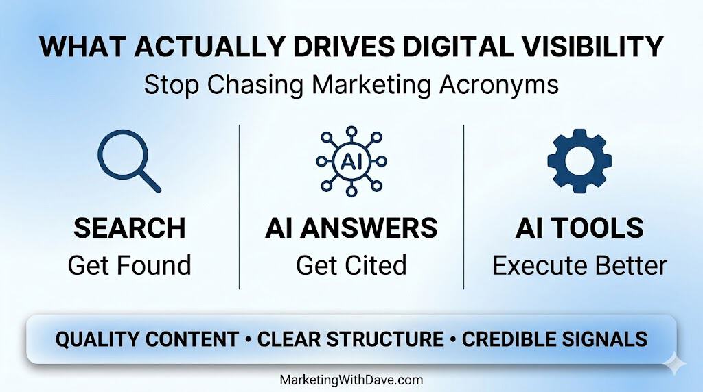 Optimize your digital visibility with search, AI answers, and AI tools for better marketing results.