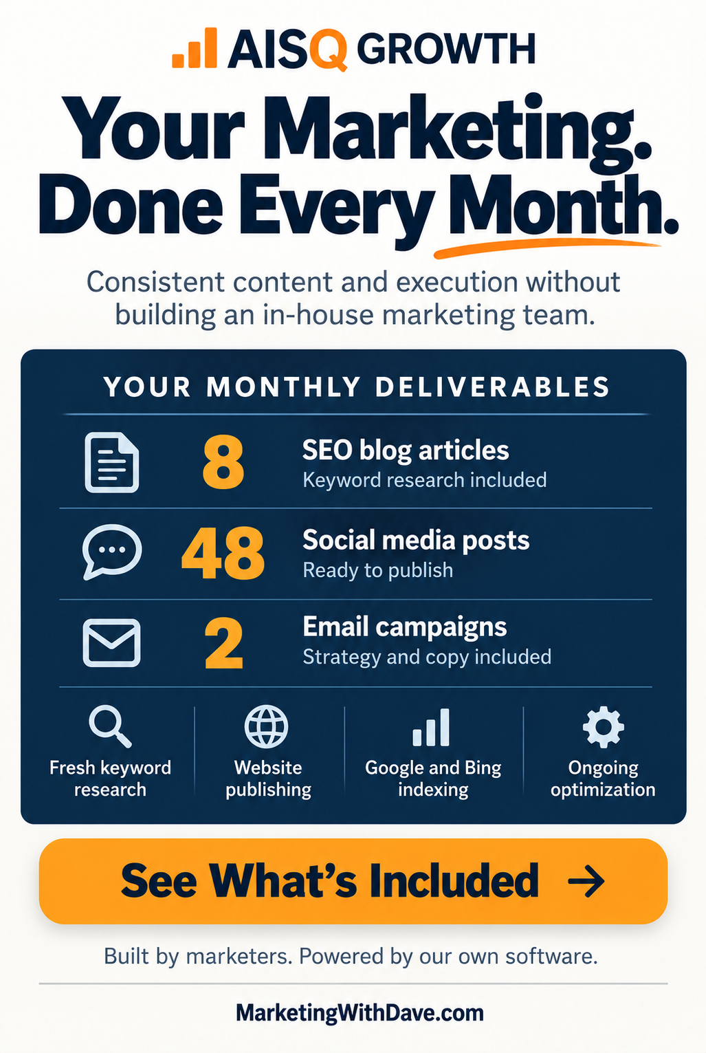 AISQ Growth - your marketing done every month